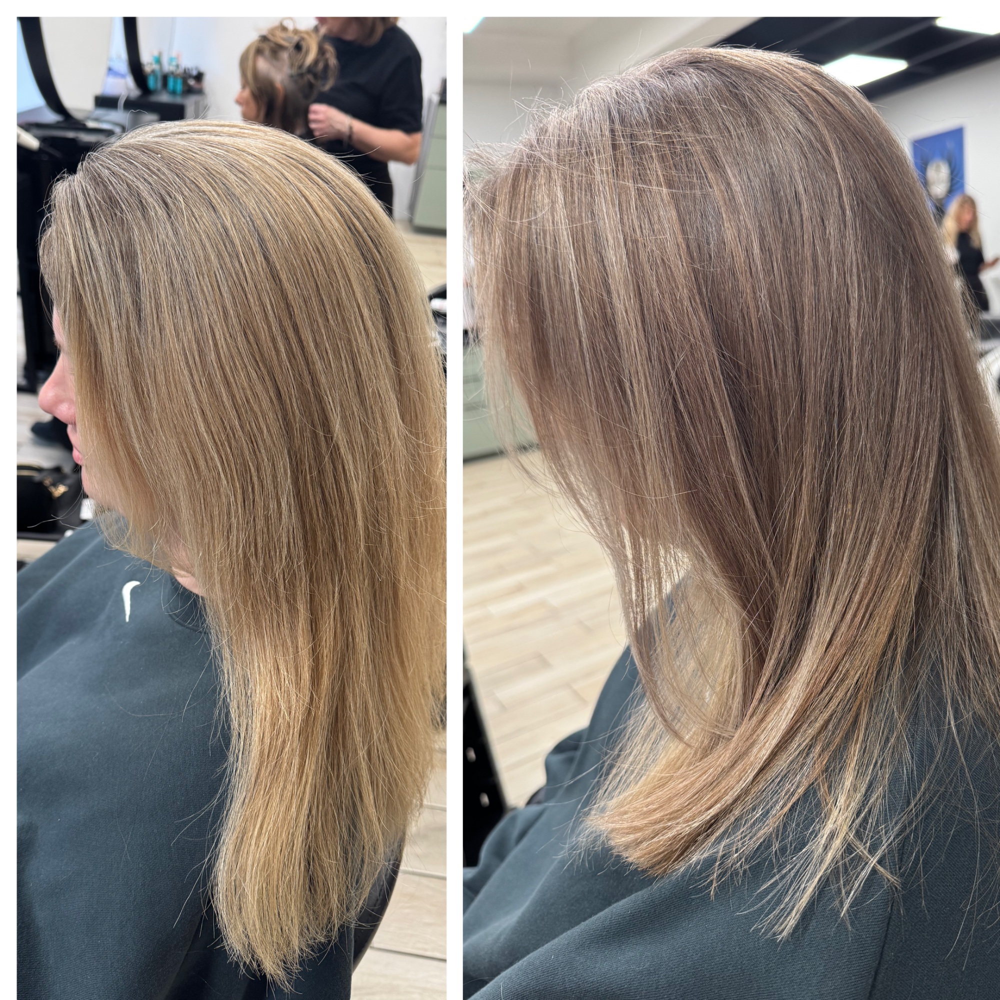 Przed i po strzyżenie