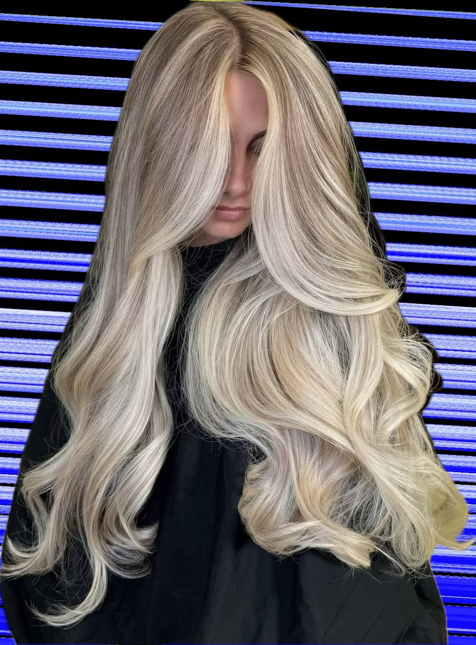 Balayage blond fale glamour — realizacja Krem Beauty